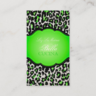 PixDezines Sassy cheetah print/diy background Business Card