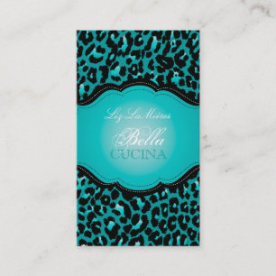 PixDezines Sassy cheetah print/diy background Business Card
