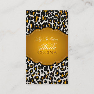 PixDezines Sassy cheetah print/diy background Business Card