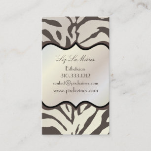 PixDezines Sassy zebra print Business Card