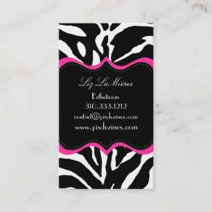 PixDezines Sassy zebra print Business Card