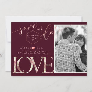 PixDezines Save Date/Botanica Love The Date