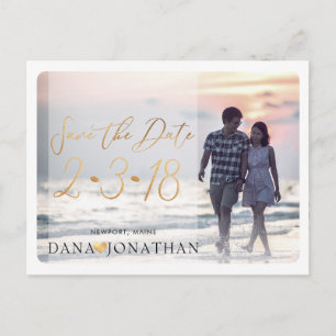 PixDezines Save the Date/Cool Handwritten Script Postcard