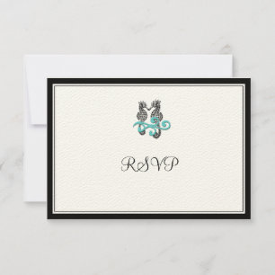 PixDezines Seahorse RSVPs RSVP Card