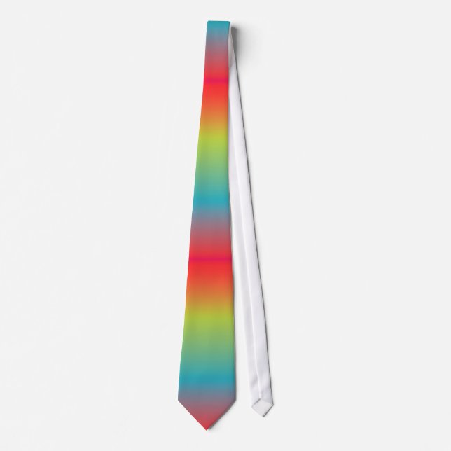 PixDezines shaved ice/retro neon colours Tie (Front)