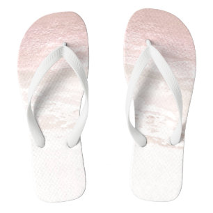 PixDezines Shoreline Blush Pink Flip Flops