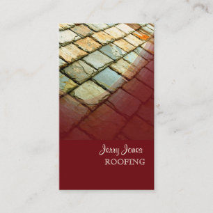 PixDezines Slate Roof, Roofing Business Card