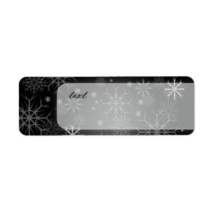 PixDezines Snowflakes White + Black