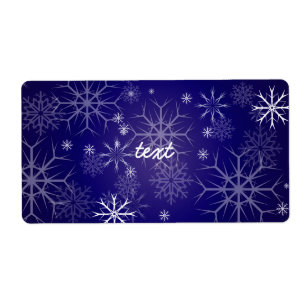 PixDezines Snowflakes White + Blue