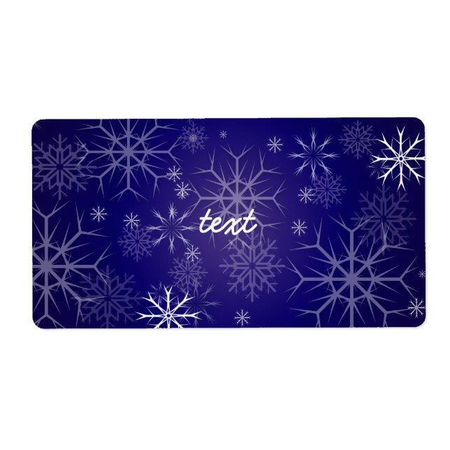 PixDezines Snowflakes White + Blue (Front)