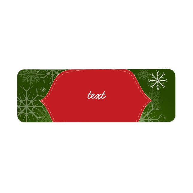 PixDezines Snowflakes White + Green (Front)