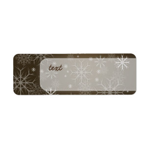 PixDezines Snowflakes White + Mocha