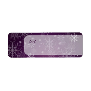 PixDezines Snowflakes White + purple