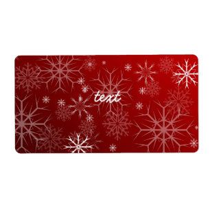 PixDezines Snowflakes White + Red