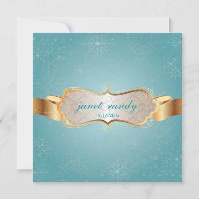 PixDezines Snowflakes, Winter Events Invitation (Front)