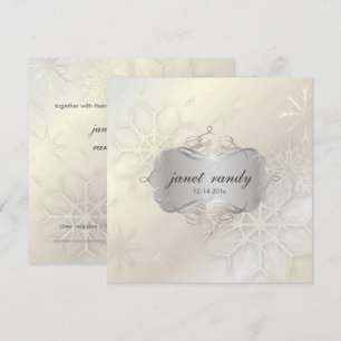 PixDezines SNOWFLAKES / WINTER WEDDING Invitation