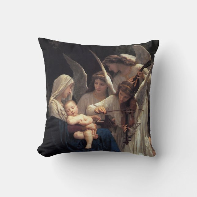 PixDezines songs of angels/bouguereau Cushion (Front)