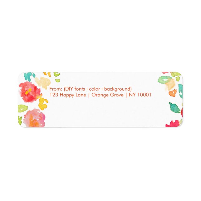 PixDezines sophie's garden/floral watercolor (Front)