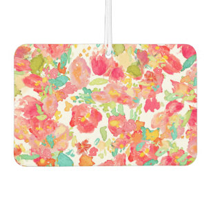 PixDezines sophie's garden/floral watercolor Car Air Freshener