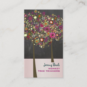 PixDezines Spring Blooms/chalkboard Business Card