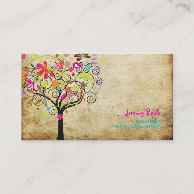 PixDezines spring blooms/tree trimmers ♥♥♥♥ Business Card (Front)