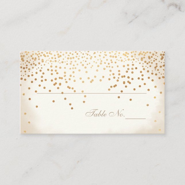 PixDezines Sprinkles/Faux Gold/Place Cards (Front)