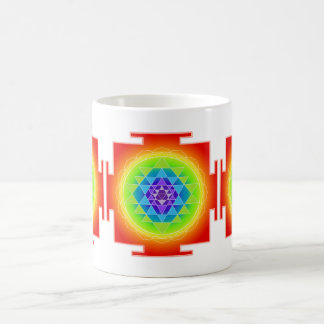 PixDezines Sri Yantra Chakra Clearing/Orange Coffee Mug