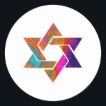 PixDezines star of david/grunge/DIY background Classic Round Sticker<br><div class="desc">PixDezines grunge star of david envelope sealers/return address labels.    The background can be customised for any special occasion,  i.e.,  birthday open house,  etc.  

 Copyright © 2008-2014 PixDezines.com™ and PixDezines™ on zazzle.com</div>