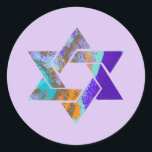 PixDezines star of david/grunge/DIY background Classic Round Sticker<br><div class="desc">PixDezines grunge star of david envelope sealers/return address labels.    The background can be customised for any special occasion,  i.e.,  birthday open house,  etc.  

 Copyright © 2008-2014 PixDezines.com™ and PixDezines™ on zazzle.com</div>