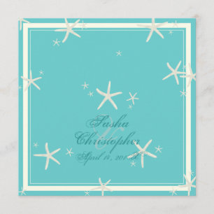 PixDezines starfish/diy background colour Invitation
