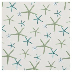 PixDezines Starfish/Mint/Teal/DIY Background Fabric