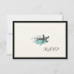 PixDezines Starfish RSVPs RSVP Card