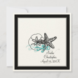 PixDezines Starfish, Wedding Invitations
