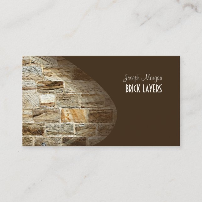 PixDezines Stonemasons, stone workers Business Card (Front)