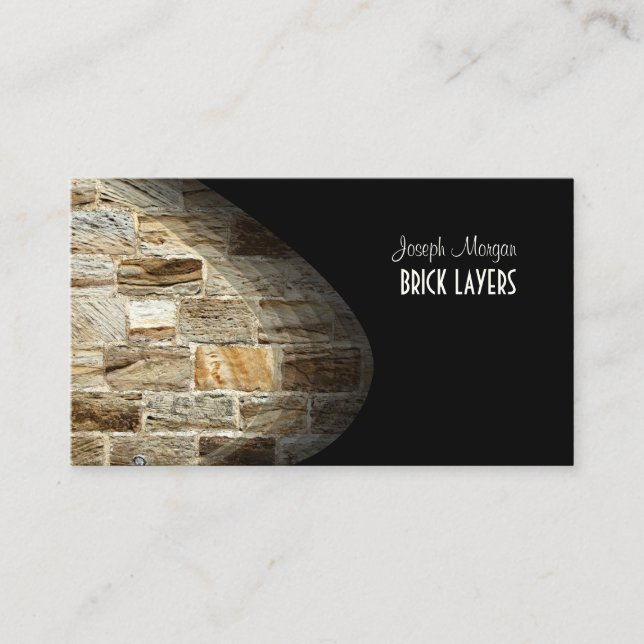 PixDezines Stonemasons, stone workers Business Card (Front)