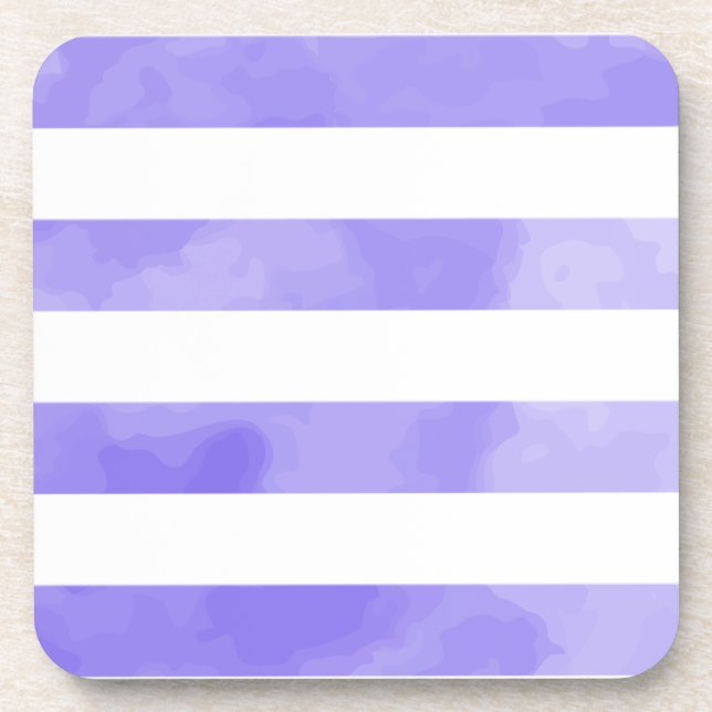 PixDezines stripes/digital watercolor Coaster (Front)