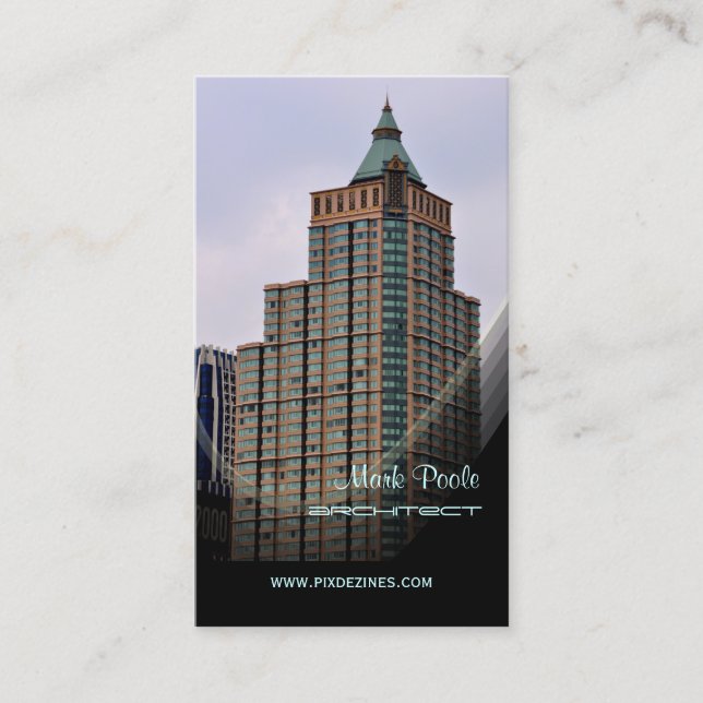 PixDezines Stylish Architects Business Card (Front)