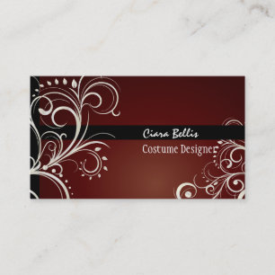 PixDezines Stylish Pearl Swirls Business Card