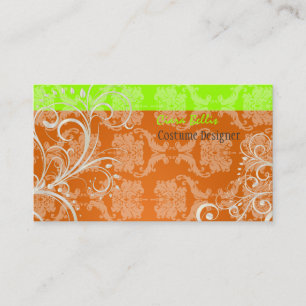 PixDezines Stylish Pearl Swirls Business Card