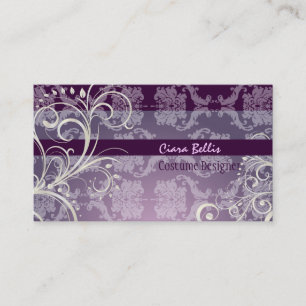 PixDezines Stylish Pearl Swirls Business Card