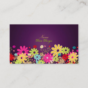 PixDezines Summer Blooms, BusinessCard Business Card