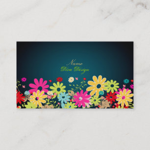 PixDezines Summer Blooms, BusinessCard Business Card
