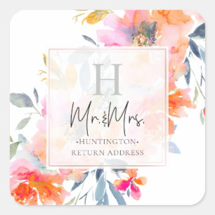 PixDezines Summer Garden Roses Square Sticker