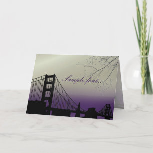 PixDezines sunset at golden gate/wedding thank you