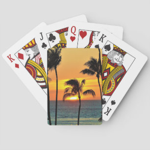 PixDezines Sunset at Ka'anapali Beach Playing Cards