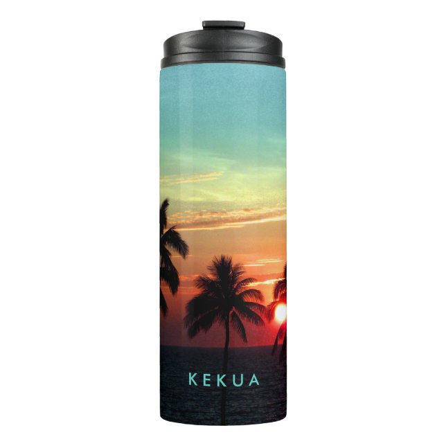 PixDezines Sunset at Mauna Kea Beach Thermal Tumbler (Front)