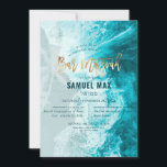 PixDezines surfs up, palm trees, beach bar mitzvah Invitation<br><div class="desc">PixDezines surfs up,  beach Bar Mitzvah.  Deep marine blue ocean water on pink sand shoreline.  Our dynamic design allows you to edit all elements.  Click "customise further" button to edit further or add more text / monogram.  

Copyright © 2008-2021 PixDezines™. All rights reserved.</div>