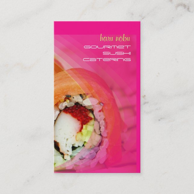 PixDezines sushi business cards (Front)
