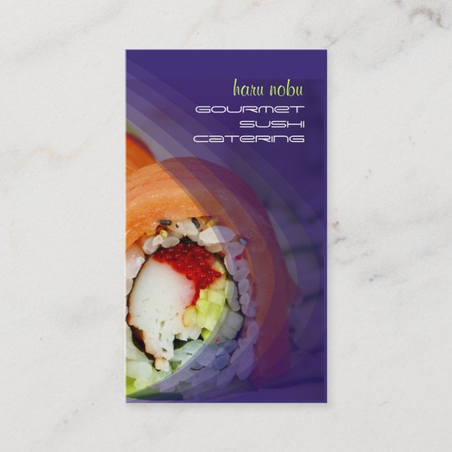 PixDezines sushi business cards (Front)