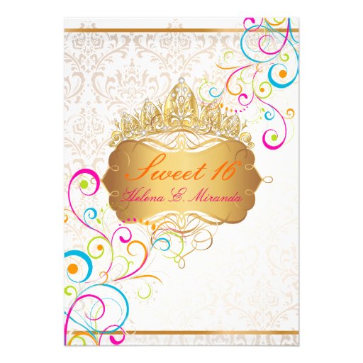 Sweet 16 Invitation Backgrounds 10